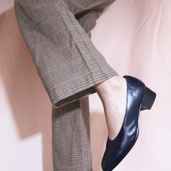 BROWN HOUNDSTOOTH STRAIGHT LEG DALIA TROUSERS - Picture 3 of 4